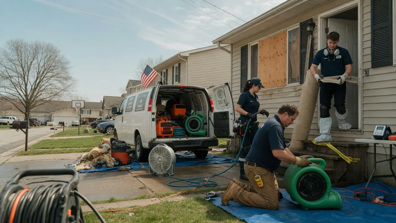 Water Damage Restoration in Ellsworth, IL near me